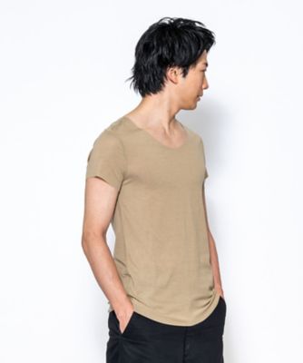 ボートネックＴシャツ　シームレスカットインナー　１１１３６４６１２１