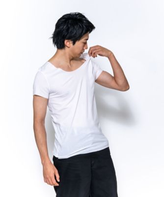 ボートネックＴシャツ　シームレスカットインナー　１１１３６４６１２１