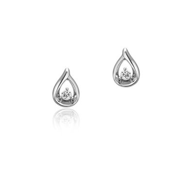 ＜４℃ (Women)＞Ｋ１０ホワイトゴールドピアス