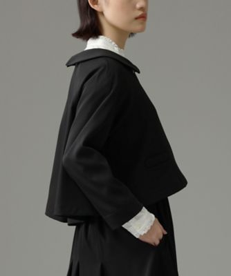 COMMEdesGARCONS 22AW 丸襟フリルボレロショートジャケット COMMEdesGARCONS 22AW 丸襟フリルボレロショートジャケット