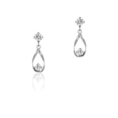 ＜４℃ (Women)＞Ｋ１０ホワイトゴールド　ピアス