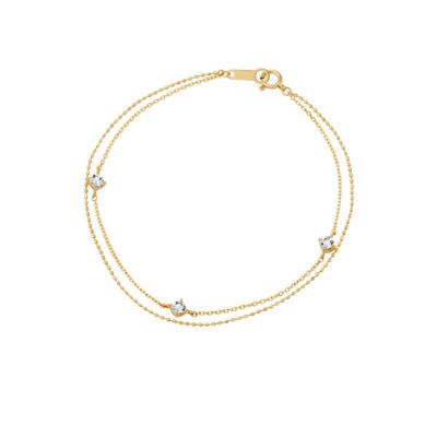 ＜４℃ (Women)＞Ｋ１０イエローゴールド　ブレスレット