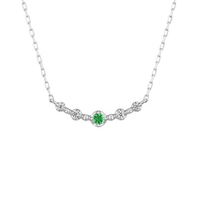 ＜４℃ (Women)＞Ｋ１０ホワイトゴールド　ネックレス