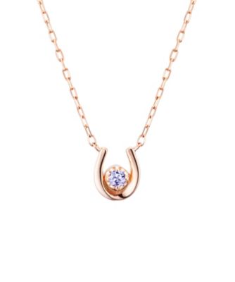 ＜４℃ (Women)＞Ｋ１０ピンクゴールドネックレス　１１２１３６１２３１０７