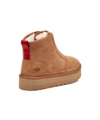 UGG NEUMEL PLATFORM ZIP本革使い　23.0シューズ丈ショート