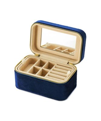 ＜４℃ (Women)＞ミラー付きジュエリーポーチ　ネイビー　１１２３４９９９９９０２