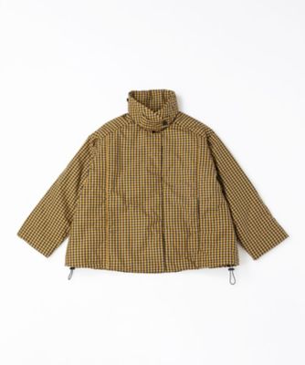 yushokobayashi ギンガムチェック中綿コート アバジャケット ギンガムチェックの中綿入りジャケット 1124553