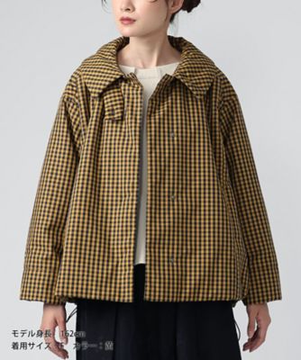 アバジャケット ギンガムチェックの中綿入りジャケット 1124553