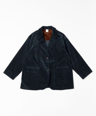 バスコ basco クラリス　細コーデュロイ素材のオーバーサイズジャケット クラリス 細コーデュロイ素材のオーバーサイズジャケット
