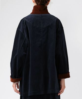 クラリス 細コーデュロイ素材のオーバーサイズジャケット