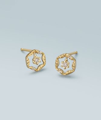 ＜４℃ (Women)＞Ｋ１０イエローゴールドピアス　１１２５４６１５３００１