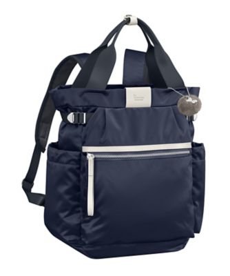 キャラメル ブルーチェック リュック familiar ファミリア リュックサック USED美品 ブルー系