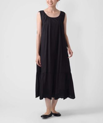 ＜BASCO (Women/大きいサイズ)＞パレル・Ｗ　カットワーク刺繍レースをあしらったインナードレス　１２０２１６１ー１０