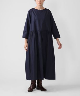 ＜BASCO (Women/大きいサイズ)＞リックスドレス　綿ブロードのギャザー切り替えワンピース　１２０２３６１ー１０