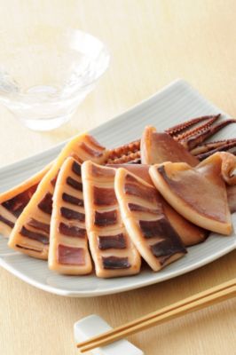 いかのふっくら焼と鮑の煮貝セット