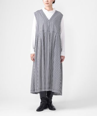 ＜BASCO (Women/大きいサイズ)＞ポニードレス　６オンスヒッコリーのジャンパースカート　１２０３６６１ー４