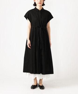 ＜BASCO (Women/大きいサイズ)＞ルンドレス　シャツ素材のウエストシャーリングドレス