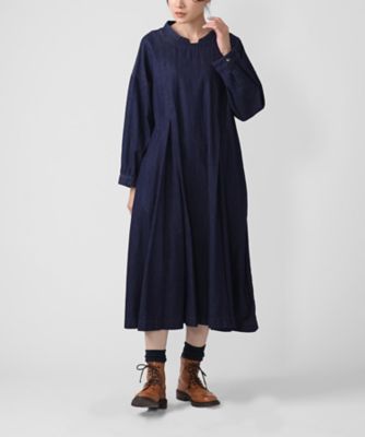 ＜BASCO (Women/大きいサイズ)＞アニードレス・Ｃ　５オンスデニムのタック入りドレス　１２０５４６１ー１１