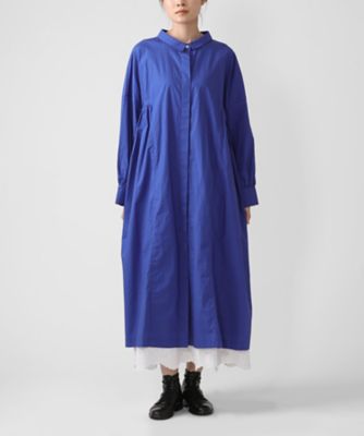 ＜BASCO (Women/大きいサイズ)＞ピーナドレス　綿ブロードのギャザーオープンドレス　１２０５５６１ー１０