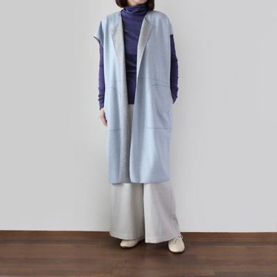 リバーシブルロングベスト