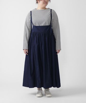 ＜BASCO (Women/大きいサイズ)＞マルシア・Ｃ４　５オンスデニムのジャンパースカート　プラスサイズ　１２１７４６１ー１１