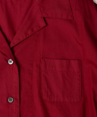 グレース　オープンカラーのロングシャツワンピ　１２１８０５１ー４
