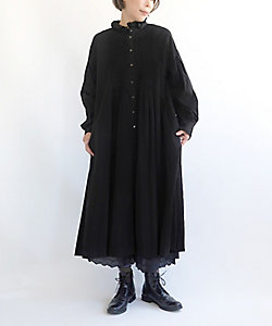 BASCO (Women/大きいサイズ)/バスコ デイジー　ピンタックデザインの大人クラシカルなシャツドレス