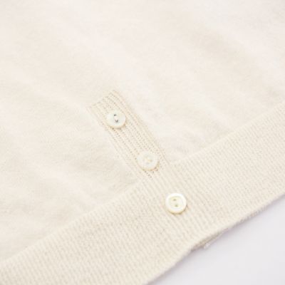 シルク×コットンニットカーディガン