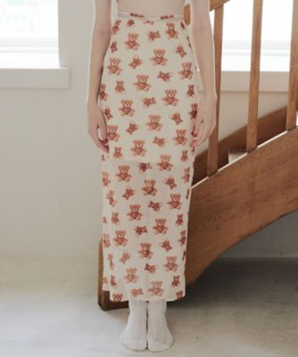 ＜etre loin (Women)＞【受注商品】１２月下旬以降お届け　Ｔｅｄｄｙ　ｂｅａｒ　ｔｕｌｌｅ　ｓｋｉｒｔ　１２５０５９