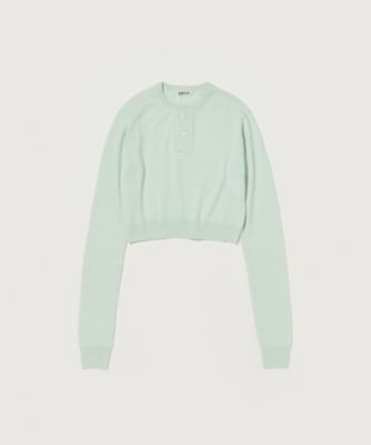 ＜AURALEE (Women)＞ＳＵＰＥＲ　ＦＩＮＥ　ＣＡＳＨＭＥＲＥ　ＳＩＬＫ　ＫＮＩＴ　ＨＥＮＬＹ　ＮＥＣＫ　Ｐ／Ｏ　Ａ２５ＳＰ０５ＳＣ