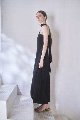 新品タグ付　エステラケー　ワンピース ノースリーブ フレア スリット　ドレス Michiko Yamawaki×Estella．K／One