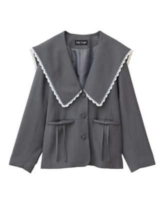 ＜Candy Stripper (Women)＞ＳＡＩＬＯＲ　ＣＯＬＬＡＲ　ＪＡＣＫＥＴ　１２５６１０５