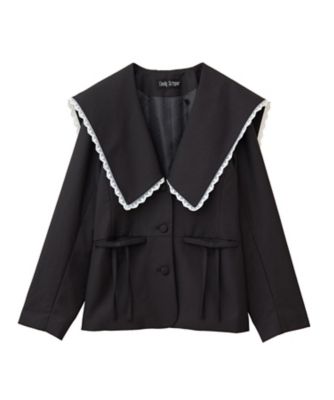 Candy Stripper (Women)/キャンディストリッパー SAILOR COLLAR JACKET 1256105 BLACK コート・ジャケット【三越伊勢丹/公式】