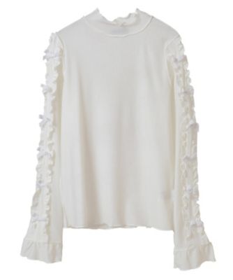 Candy Stripper (Women)/キャンディストリッパー DOLLY RIBBON VELOUR TOPS 1256609 OFF WHITE トップス【三越伊勢丹/公式】