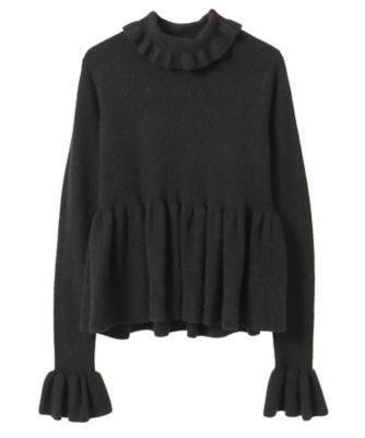 Candy Stripper (Women)/キャンディストリッパー PEPLUM TURTLE KNIT 1256818 BLACK トップス【三越伊勢丹/公式】