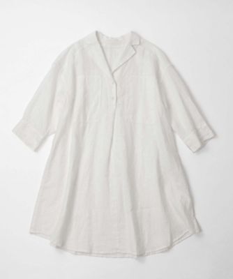 ＜BASCO (Women/大きいサイズ)＞ヘリング　リネンのプルオーバーチュニック　１３００３６１ー１０