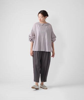 ジーンブラウス 綿ローンのピンタックブラウス 1301361ー11