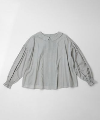 ジーンブラウス 綿ローンのピンタックブラウス 1301361ー11