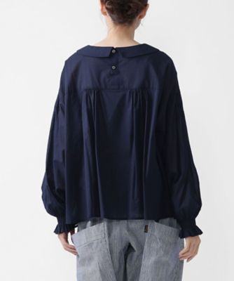 26SSバスコ　BASCO ジーンブラウス 綿ローンのピンタックブラウス ジーンブラウス 綿ローンのピンタックブラウス/ITEM,JACKET/TOPS/Shop