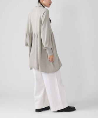 コロン ラリエットつきの天竺ニットチュニックトップ 1302861ー