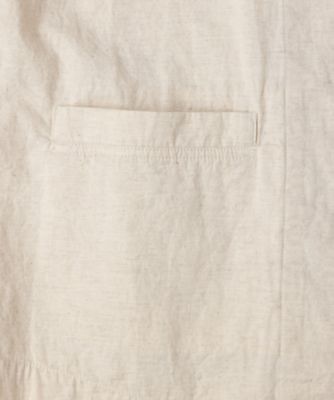 ディオベスト　綿麻のマニッシュなベスト／サンド　１３０５８５１ー３