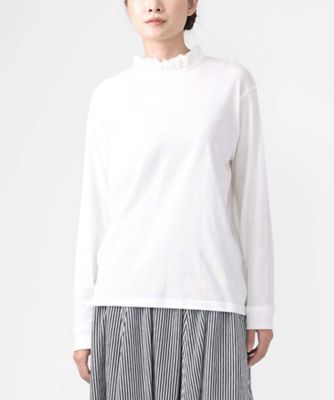 ＜BASCO (Women/大きいサイズ)＞エアロトップ　コットンフリルネックトップ　１３０６４６１ー７