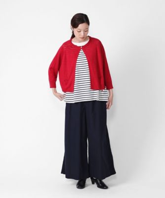カネルカーデ・B しなやかなリネンのボレロカーディガン