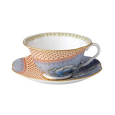 WEDGWOOD/ウェッジウッド バタフライ ブルーム ティーカップ&ソーサー(ブルー)