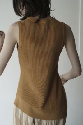 新品タグ付き SLANT CUT NO SLEEVE KNIT TOPS www.gastech.com.tr