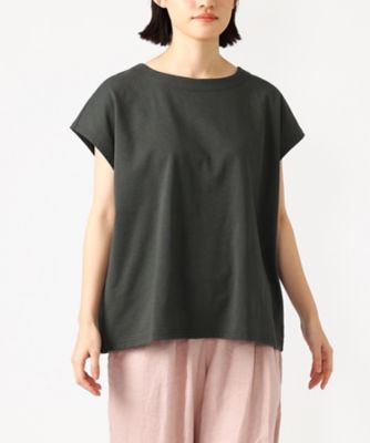 ＜BASCO (Women/大きいサイズ)＞ミコトップ　フレンチスリーブコットントップス