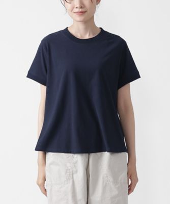 ＜BASCO (Women/大きいサイズ)＞ピノトップ　強撚天竺コットンのシンプルＴ　１３１３５６２ー７