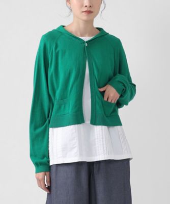 ＜BASCO (Women/大きいサイズ)＞エルナカーデ・Ｂ　小さなセーラーカラーのコットンニットボレロ　１３１５３６２ー１０