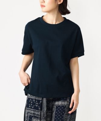 ＜BASCO (Women/大きいサイズ)＞ラウムトップ・Ｃ　コットン天竺のリブ使いトップス