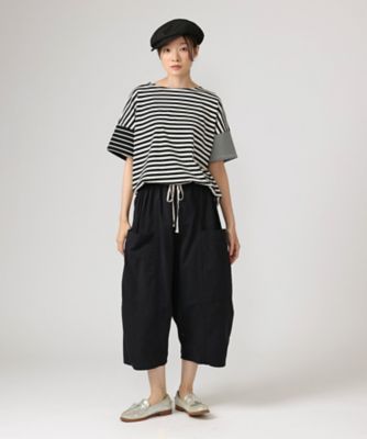 クルトップ・Ｅ　ボーダー配色のオーバーサイズトップス　１３１７９５２ー７